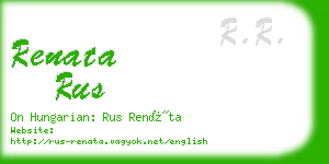 renata rus business card